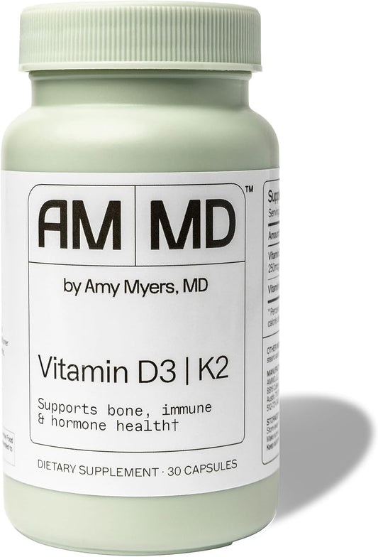Vitamin D3 K2 10000 IU with Vitamin K2 MK-7 45 Mcg - Immune, Energy, Bone & Heart Health Support - Non-GMO 30 Capsules