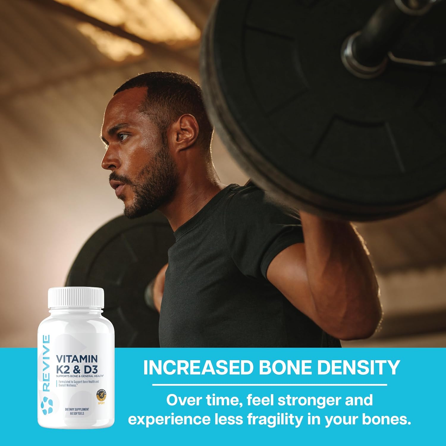 Vitamin D3 & K2 Bundle for Bone Health & Muscle Strength - Men and Women's Health Supplement for Brain Function