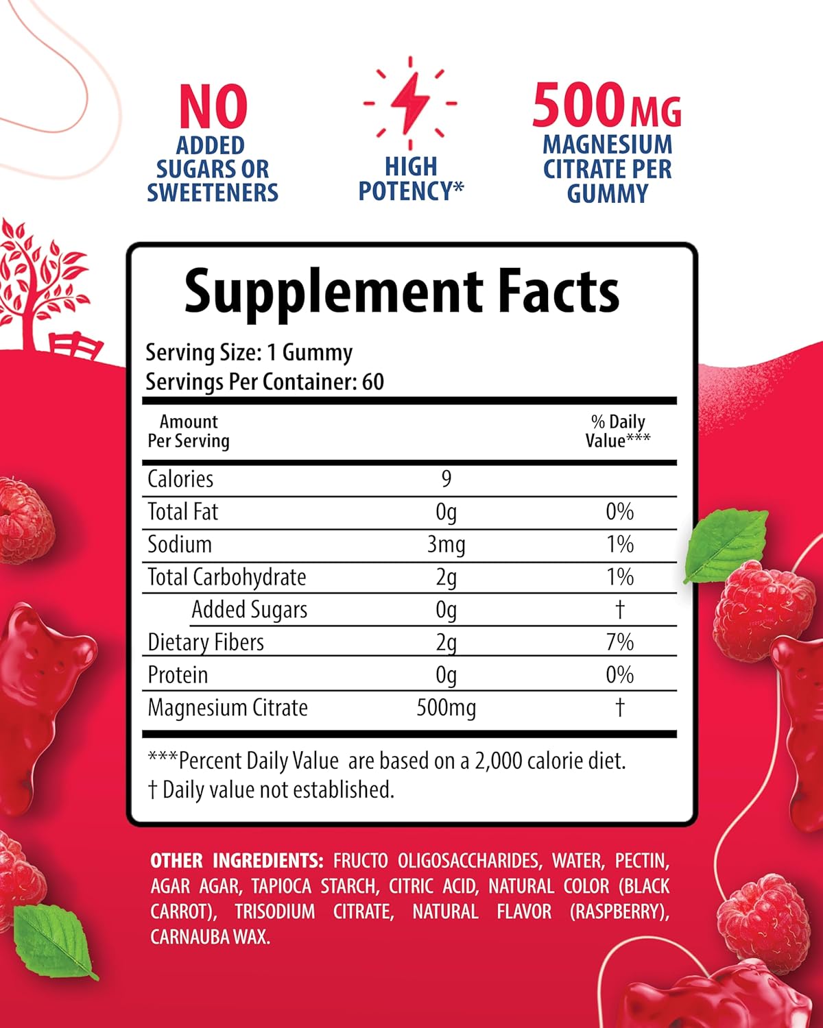 Vitamin D3 K2 Gummies 5000 IU with Magnesium - Immune & Bone Support for Kids & Adults - 500mg