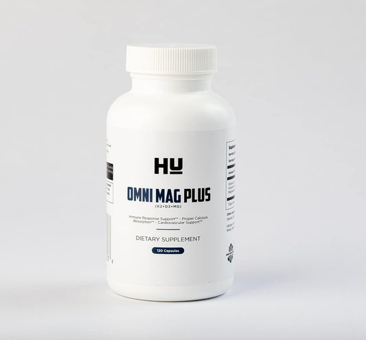Vitamin D3, K2, & Magnesium Supplement - 5,000 IU D3, 120 mcg K2 (MK7), 75mg Mg - 120 Capsules