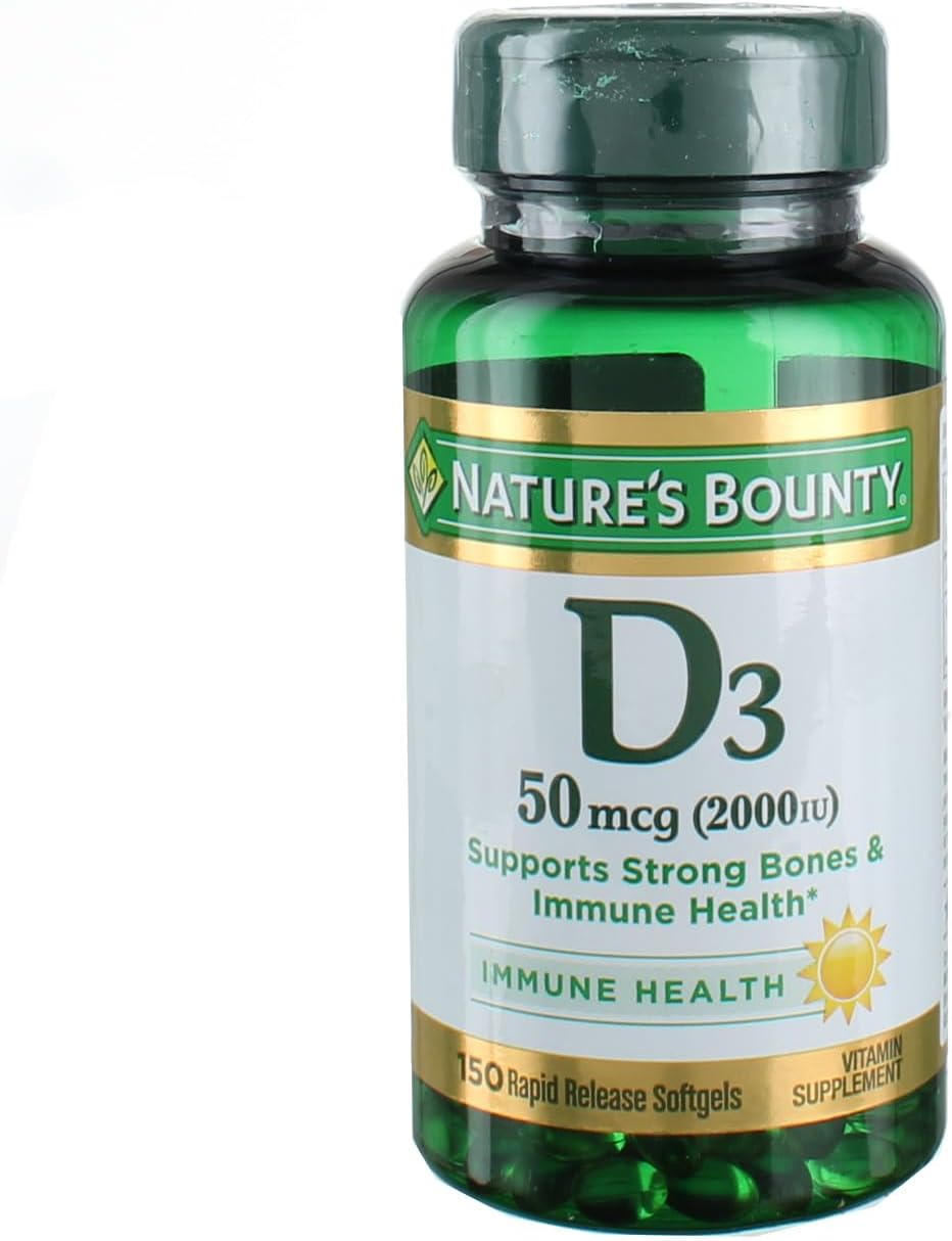 Vitamin D3 Softgels 2000 IU - 150 Count by Nature's Bounty