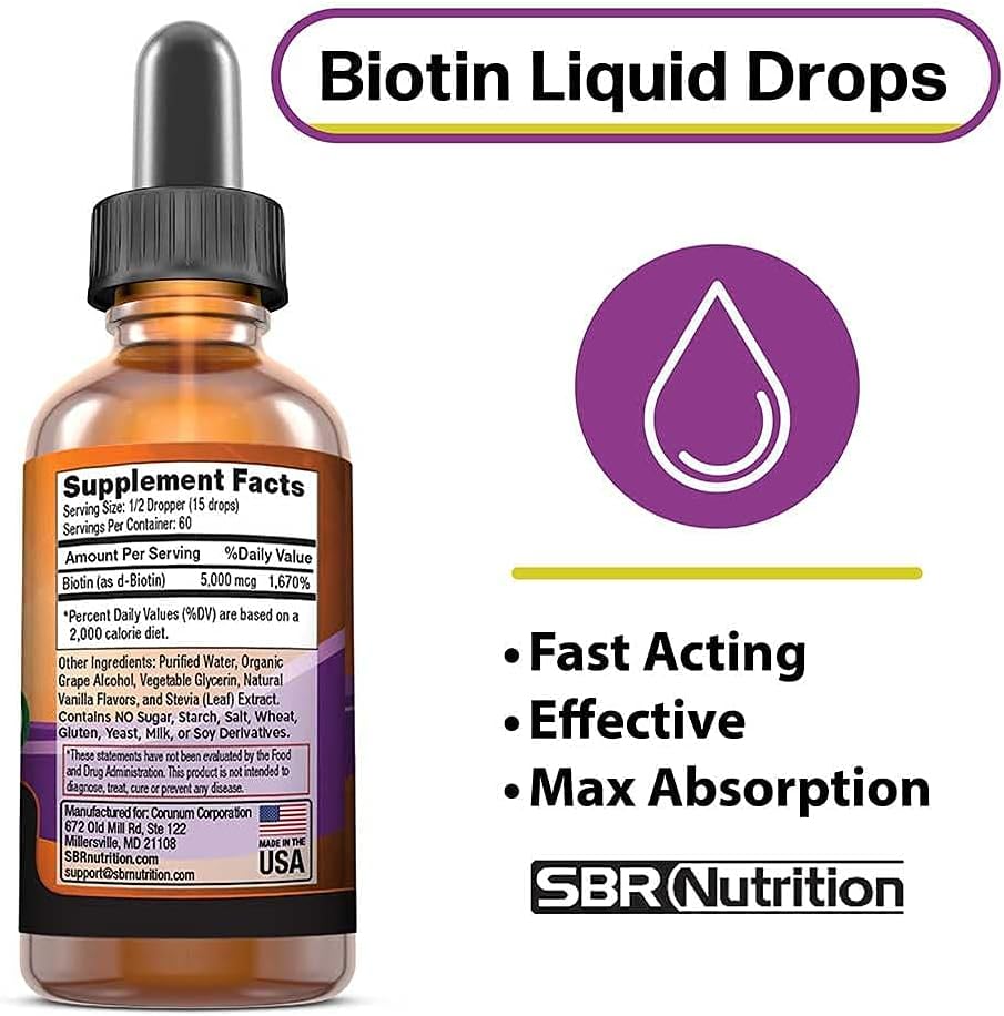 Vitamin D3K2 and Biotin Liquid Drops Bundle - Peppermint 1oz & Vanilla 2oz | Non-GMO, Gluten Free | for Adults & Kids