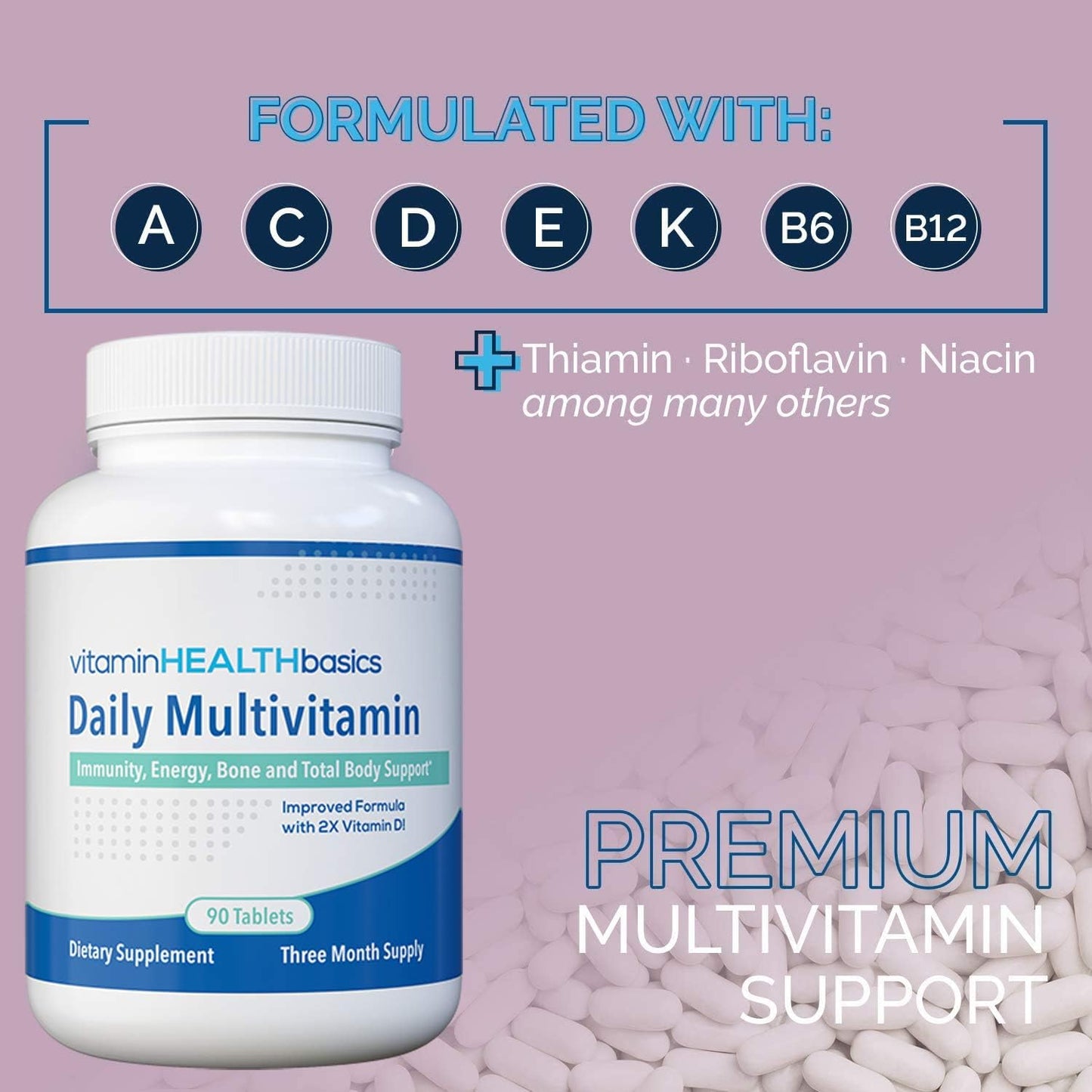 Vitamin Health Basics Multivitamin - 90 Day Supply