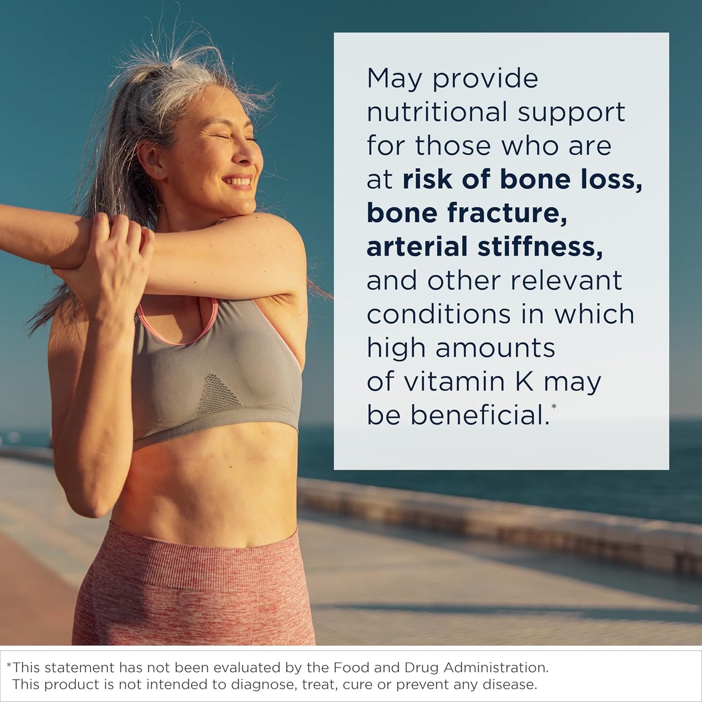 Vitamin K1 and K2 Supplement for Bone Strength, Healthy Aging, and Arterial Health - 60 Softgels with GG for Vitamin K2 MK4 Production by Designs for Health
