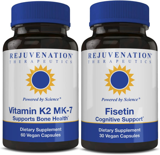 Vitamin K2 + Fisetin Value Pack by Rejuvenation Therapeutics for Healthy Aging