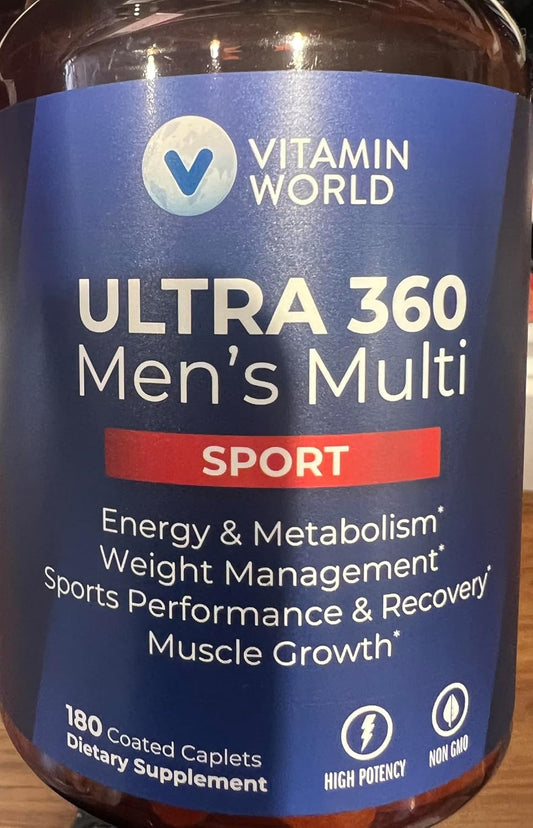 Vitamin World Men's Multi Sport Ultra 360 (180 Count)