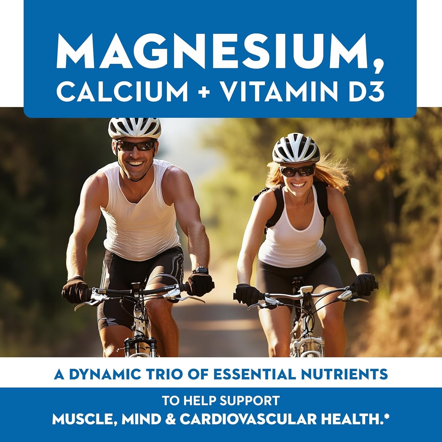 Vitaminerals 10 Magnese® Bone & Muscle Support Supplement with Magnesium, Calcium, and Vitamin D3 - 180 Veggie Capsules