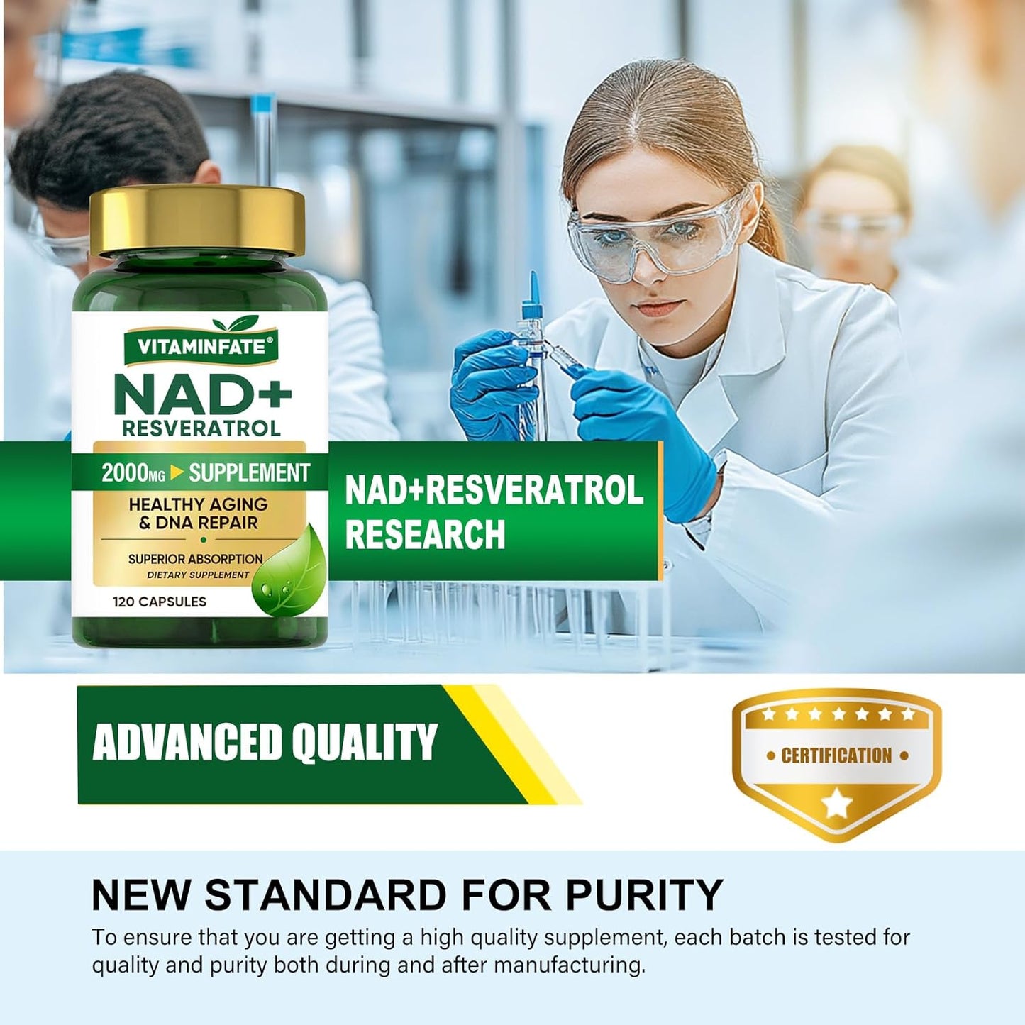 VitaminFate 1 - Essential Daily Multivitamin Supplement for Overall Health and Wellness