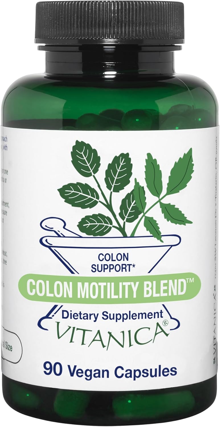 Vitanica Colon Support Vegan Capsules - 90 Count Colon Motility Blend