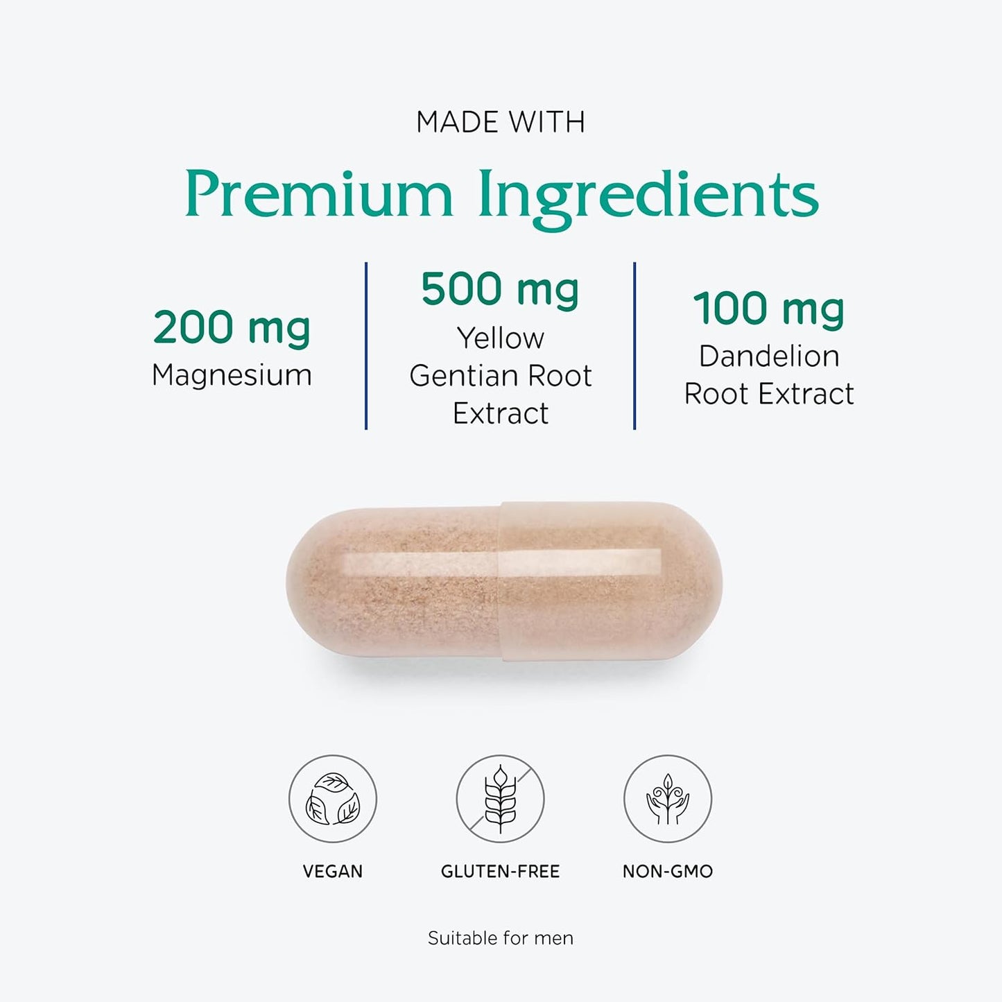 Vitanica Colon Support Vegan Capsules - 90 Count Colon Motility Blend