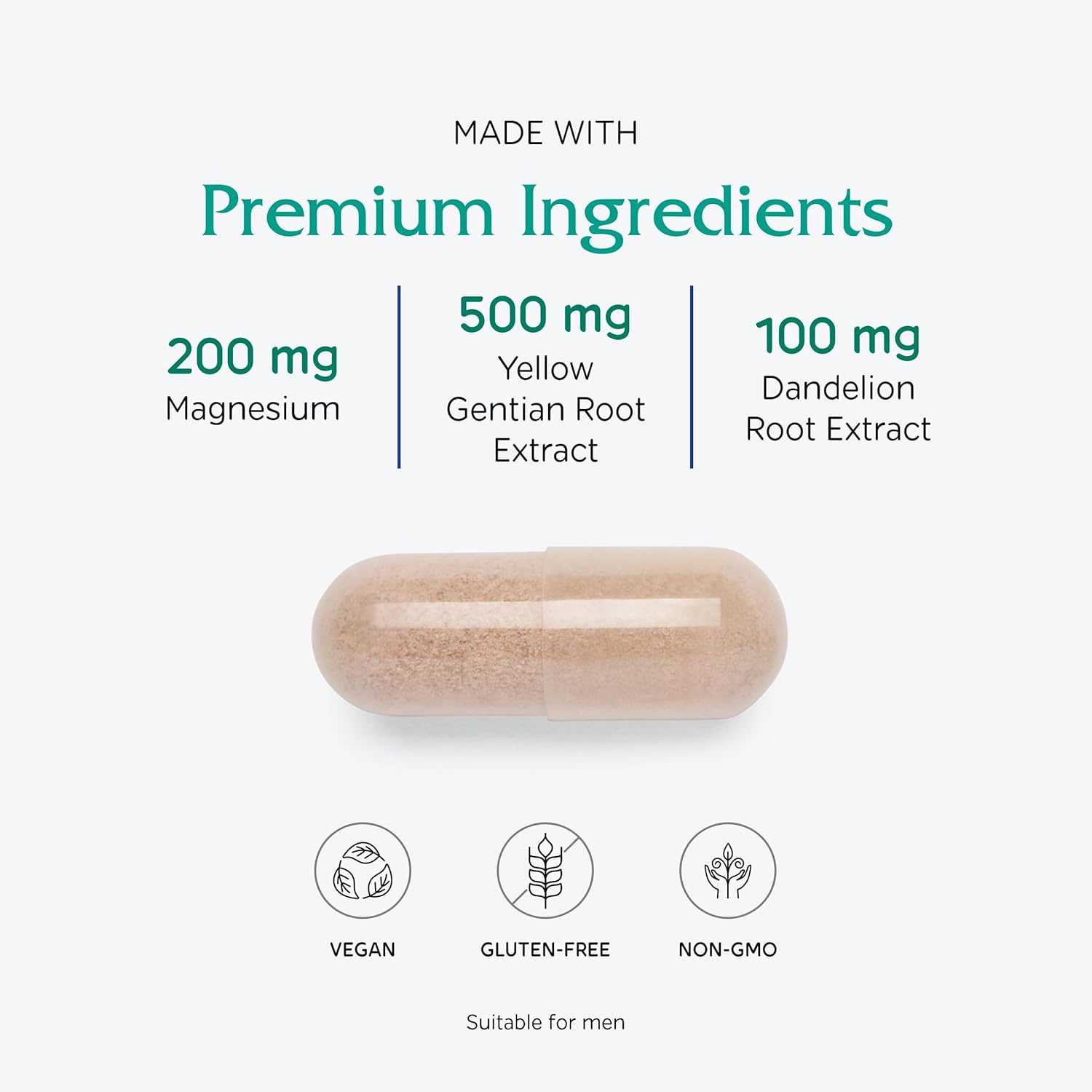 Vitanica Colon Support Vegan Capsules - 90 Count Colon Motility Blend