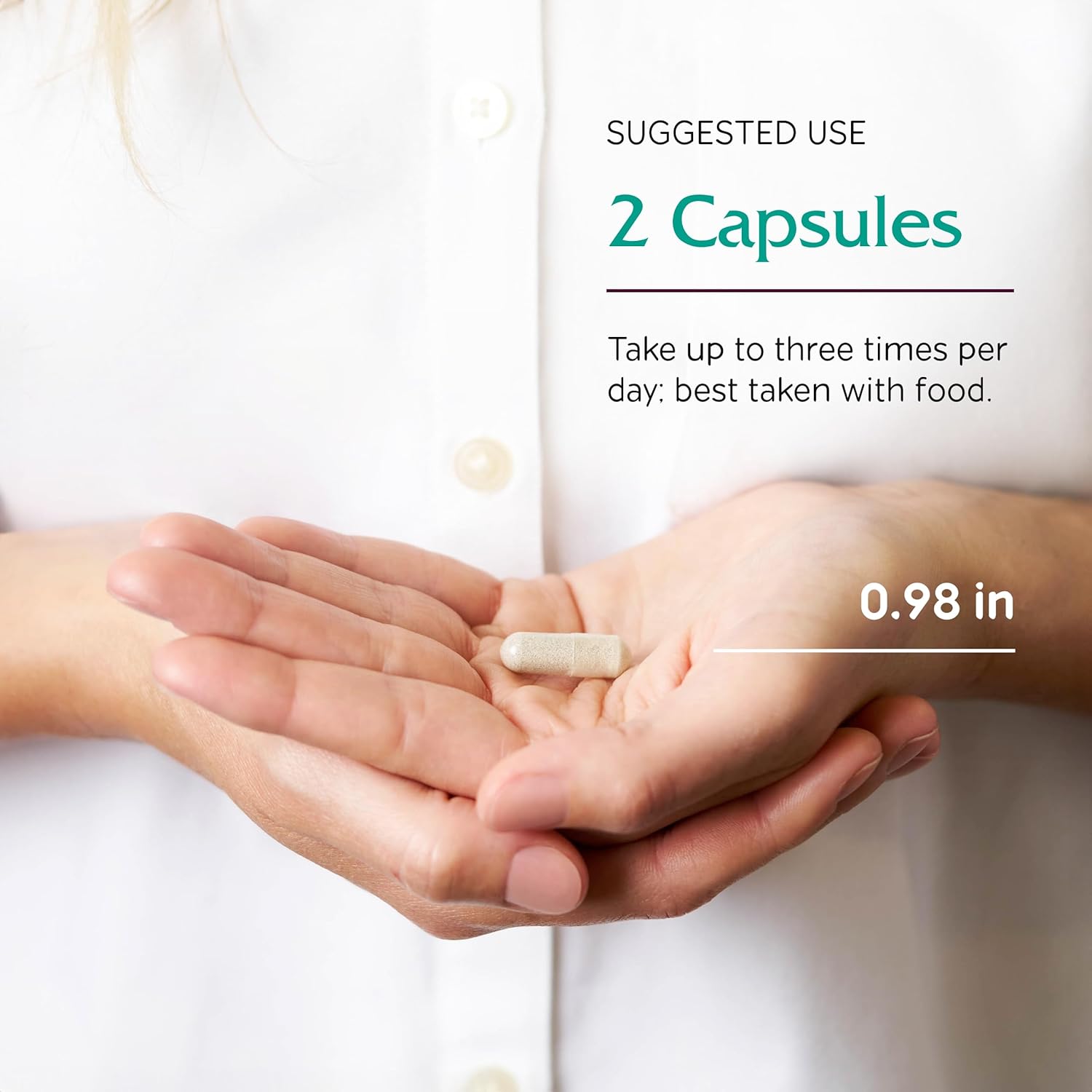 Vitanica Luminous Hair Skin and Nail Support Supplement 60 Capsules - Vegan Formula for Healthy Hair Skin and Nails