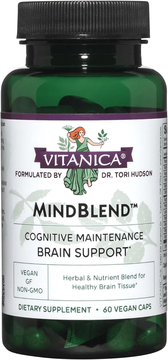 Vitanica MindBlend Vegan Brain Support Supplement - 60 Capsules
