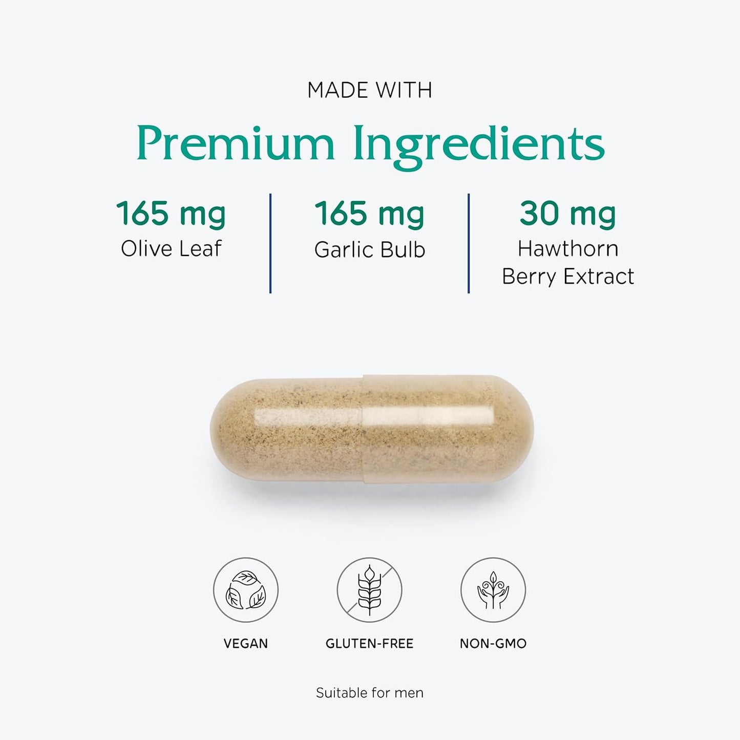 Vitanica Rauwolfia Extra Vegan Cardiovascular Support Supplement 90 Capsules