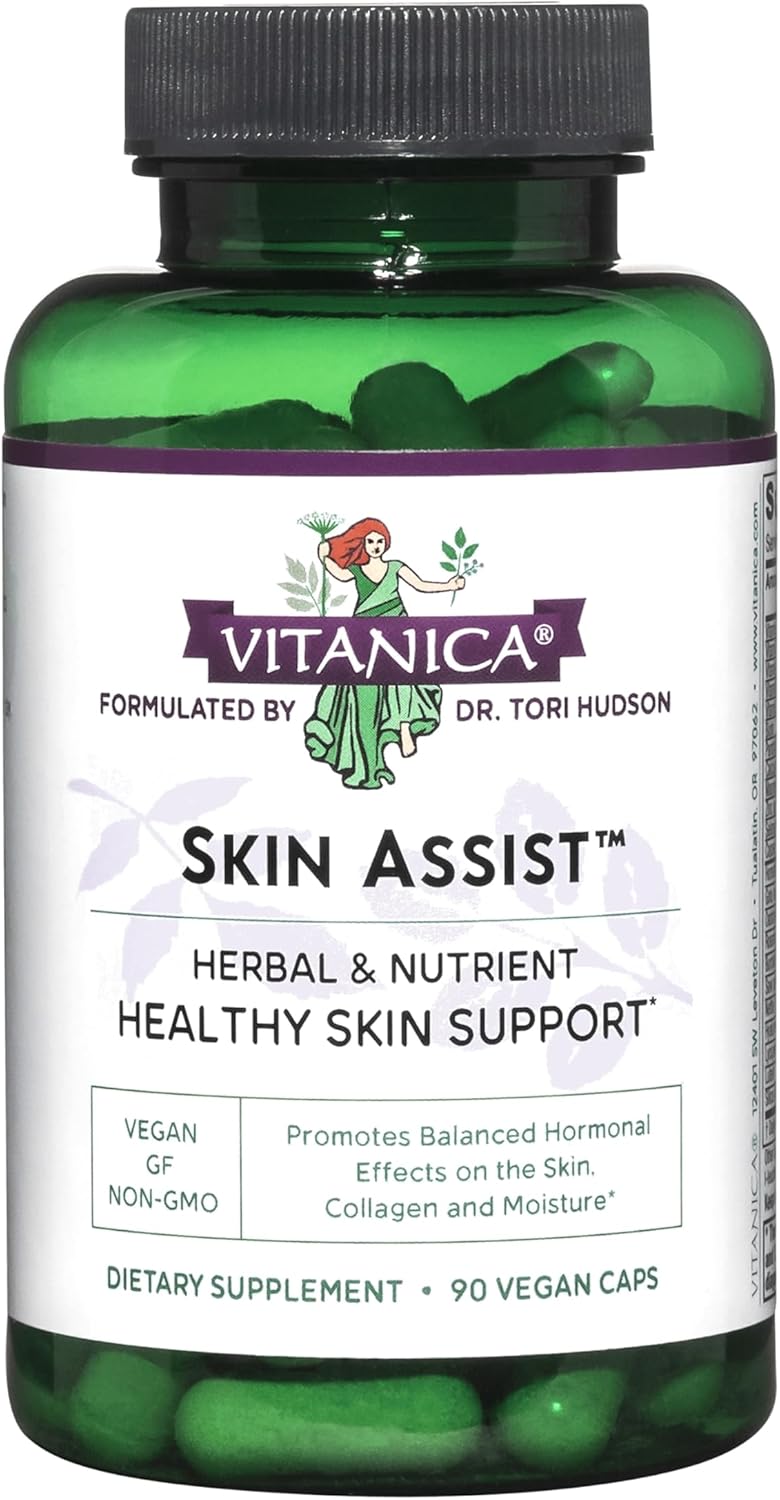 Vitanica Skin Assist Vegan Capsules - 90 Count for Skin Support