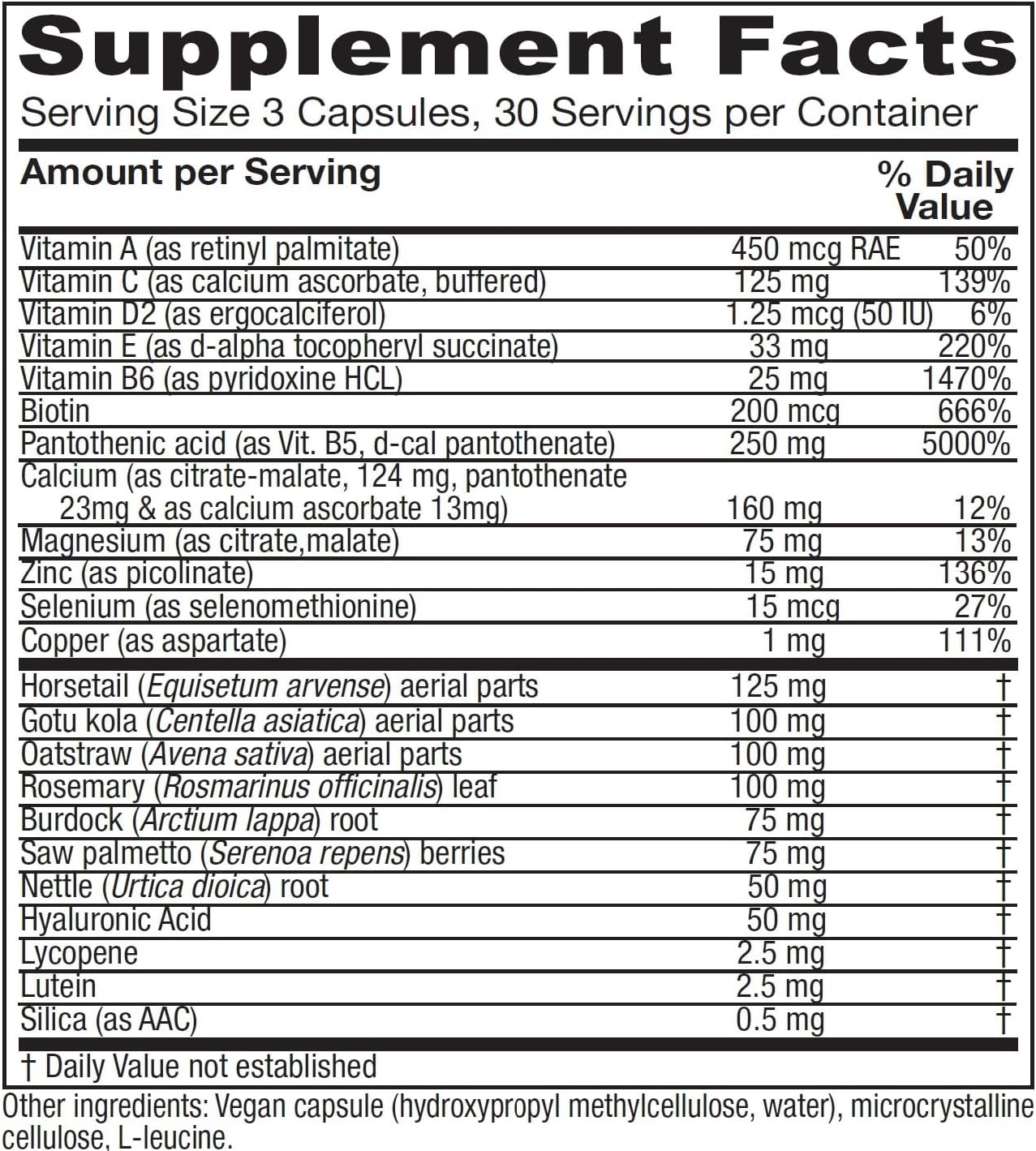 Vitanica Skin Assist Vegan Capsules - 90 Count for Skin Support