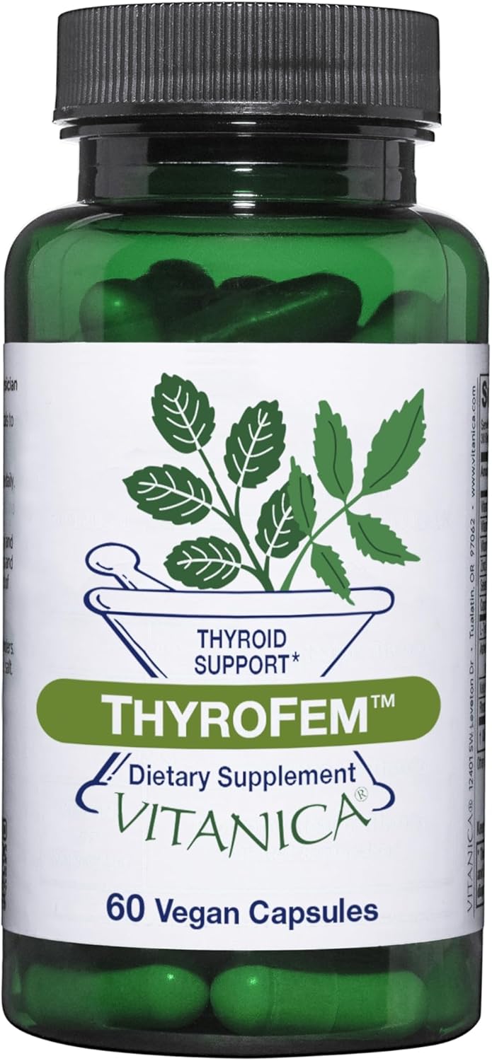 Vitanica ThyroFem: Vegan Thyroid Gland Support Supplement - 60 Capsules