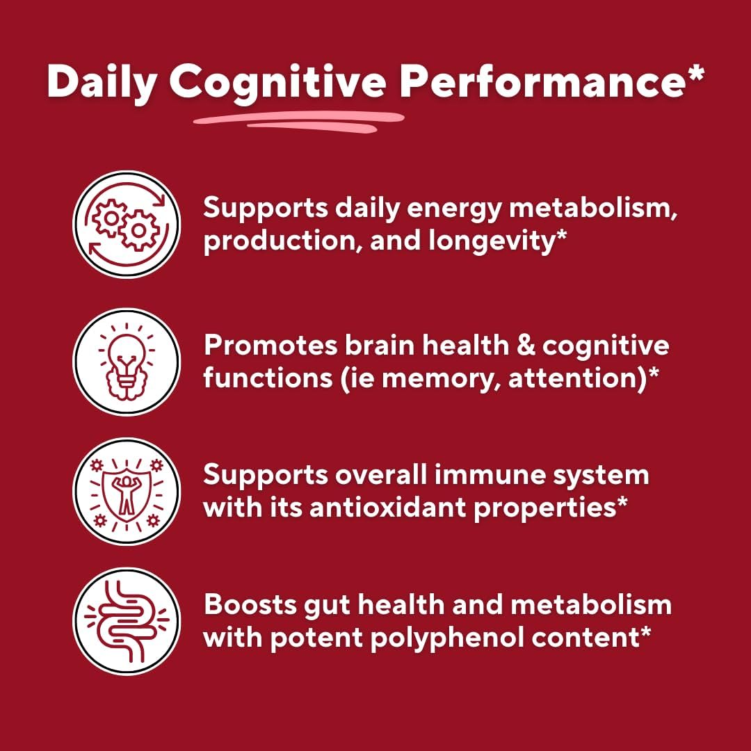 Vitapia Vitacoffee Caffeine Coffee Fruit Powder - Energy, Memory, Focus, Antioxidant - 100g, 33 Day Supply - Non-GMO, Gluten-Free, Vegan Supplement