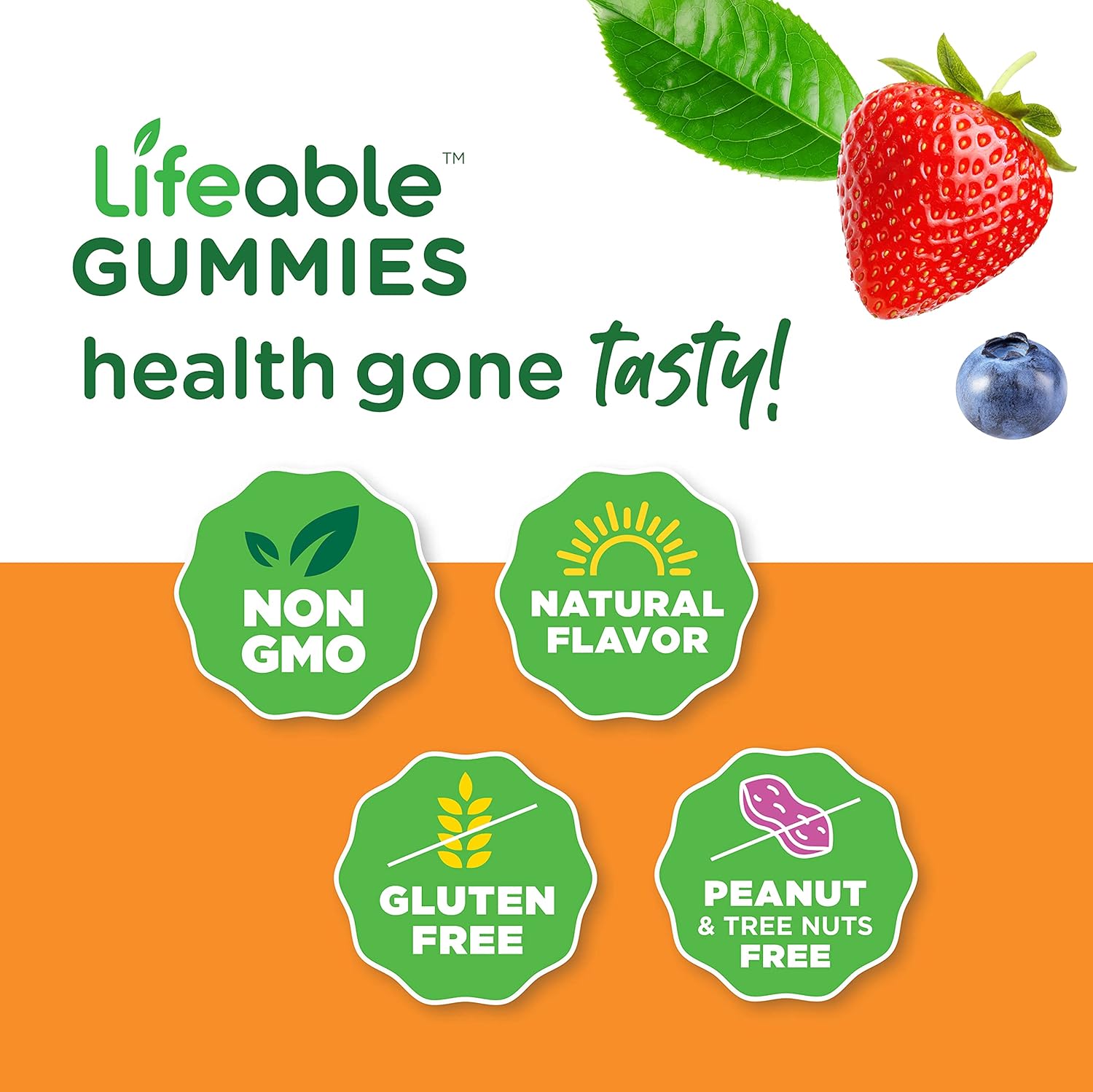 VitaWorks Lifeable Probiotic Gummies Bundle with Calcium Magnesium - 2 Billion CFU, Vitamin Supplement, Gluten-Free, GMO-Free Chewables