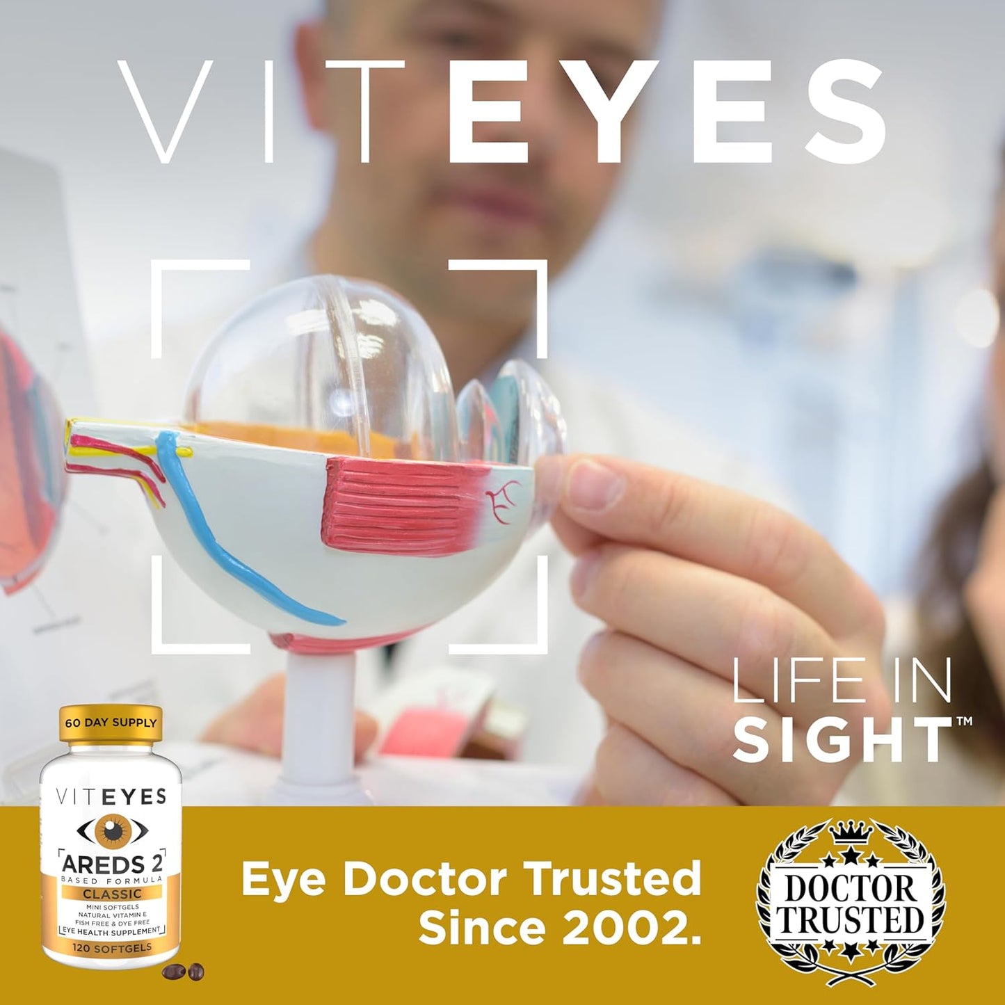 VITEYES® AREDS 2 Softgels - 120 Count for Daily Eye Vitamin Support