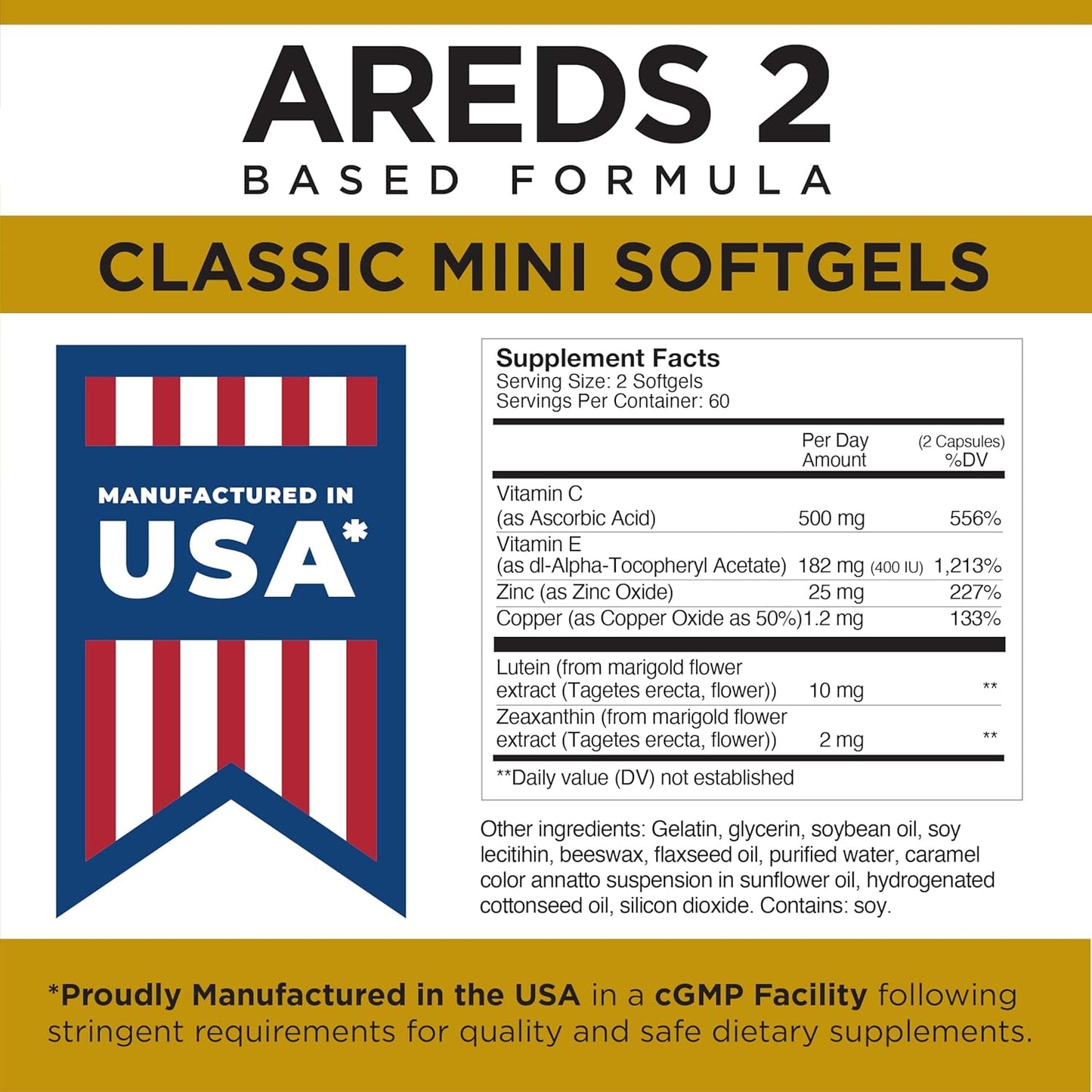 VITEYES® AREDS 2 Softgels - 120 Count for Daily Eye Vitamin Support