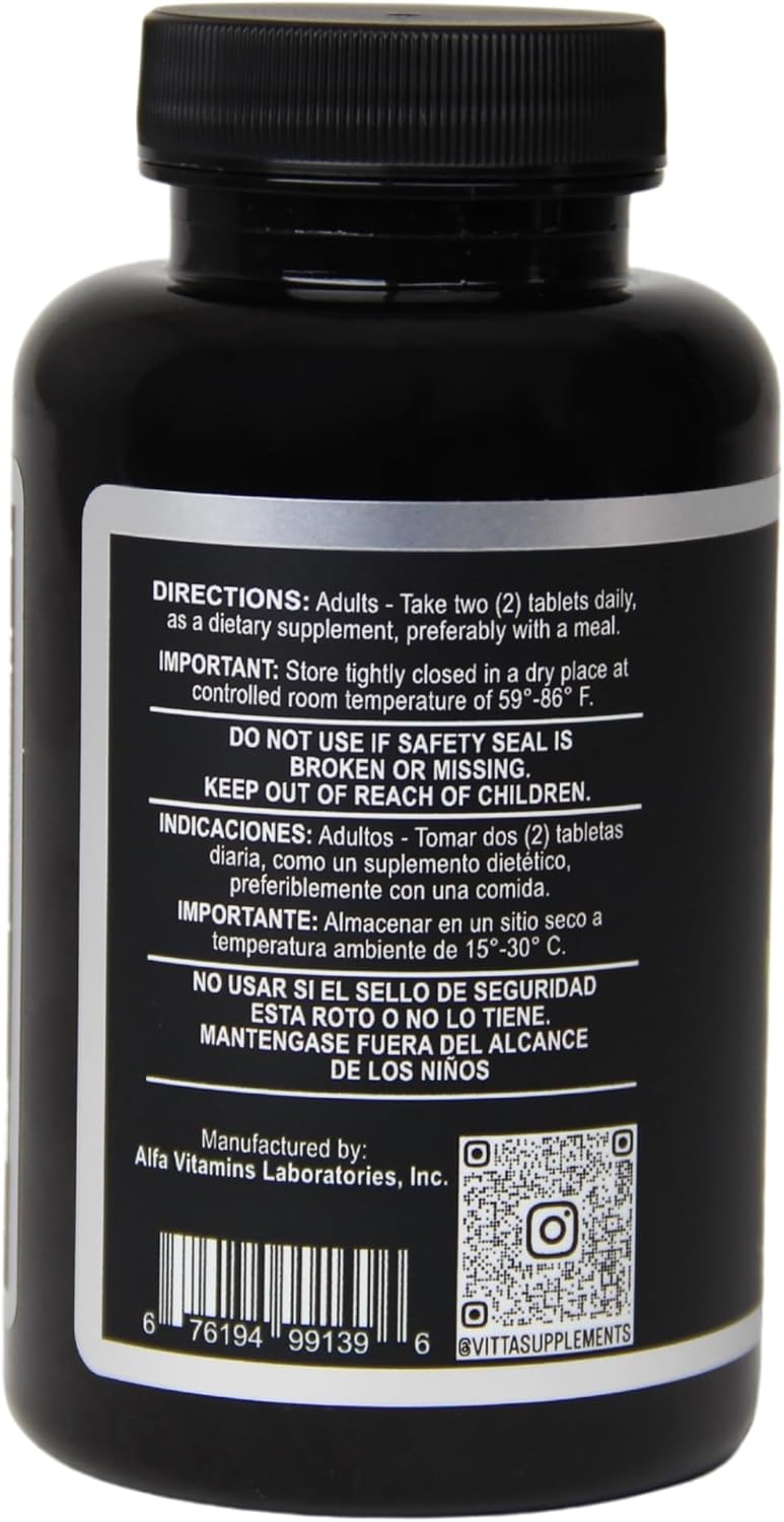 Vitta Life Tabs Multivitamin with Vitamin A, C, D, B1, B2, B6, B12, Pantothenic Acid, Calcium, Phosphorus - 60 Tabs