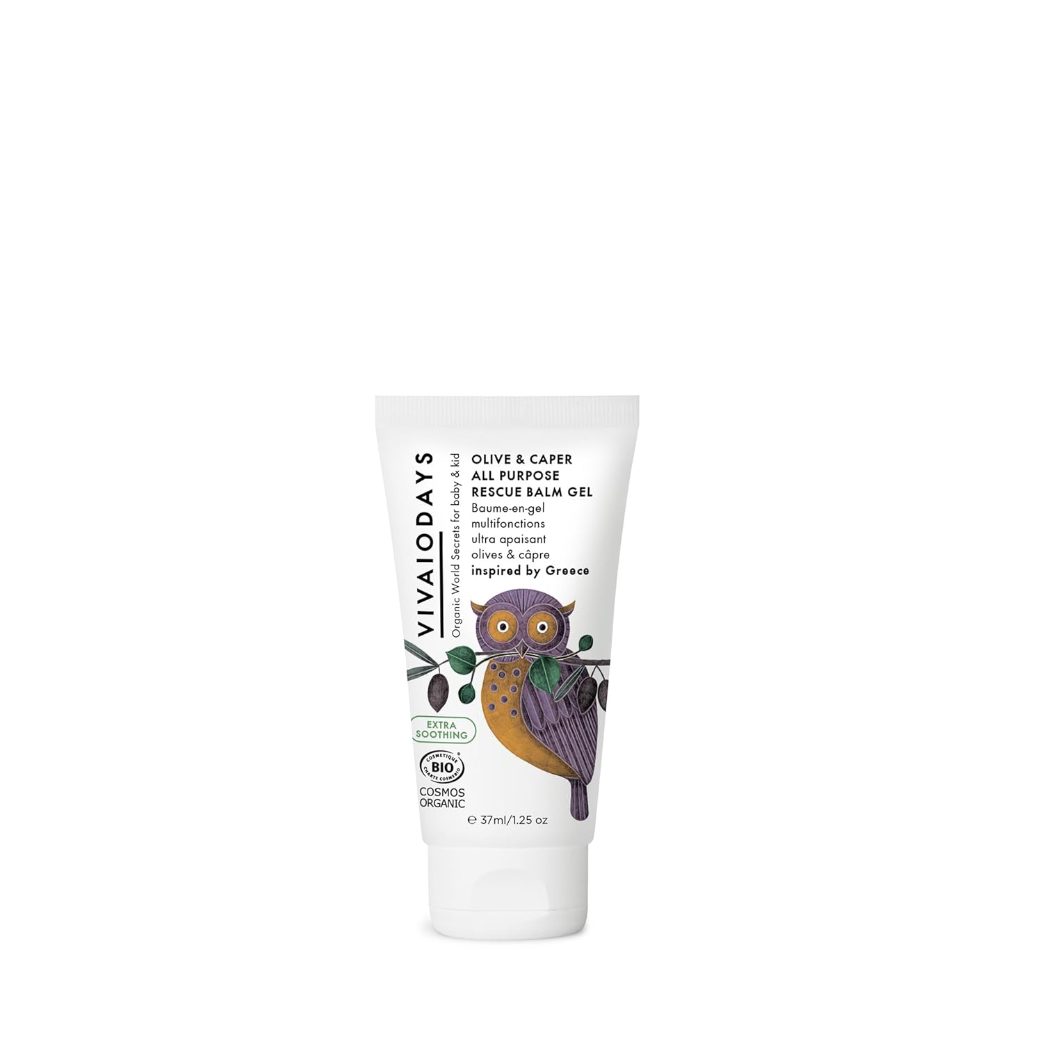 VIVAIODAYS Olive & Caper Soothing Rescue Balm Gel for Dry, Irritated Skin - 1.25 oz.