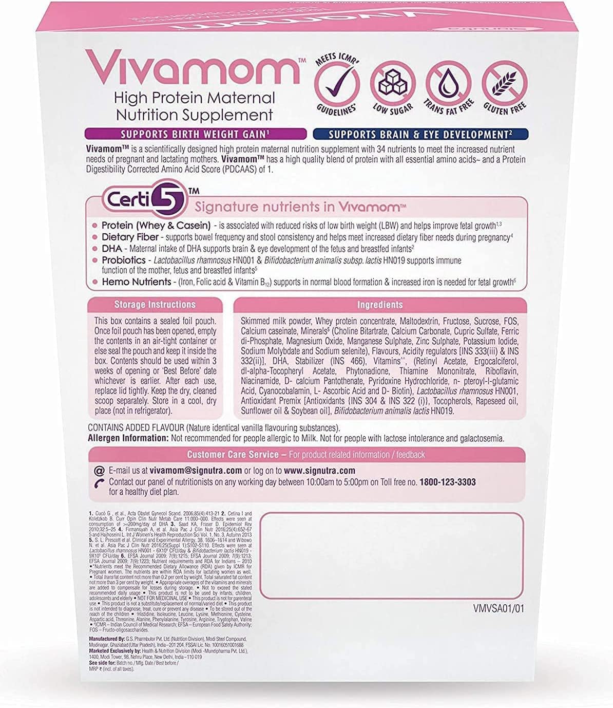 Vivamom® Maternal Nutrition for Pregnancy & Lactation - Kesar Badam, 200g