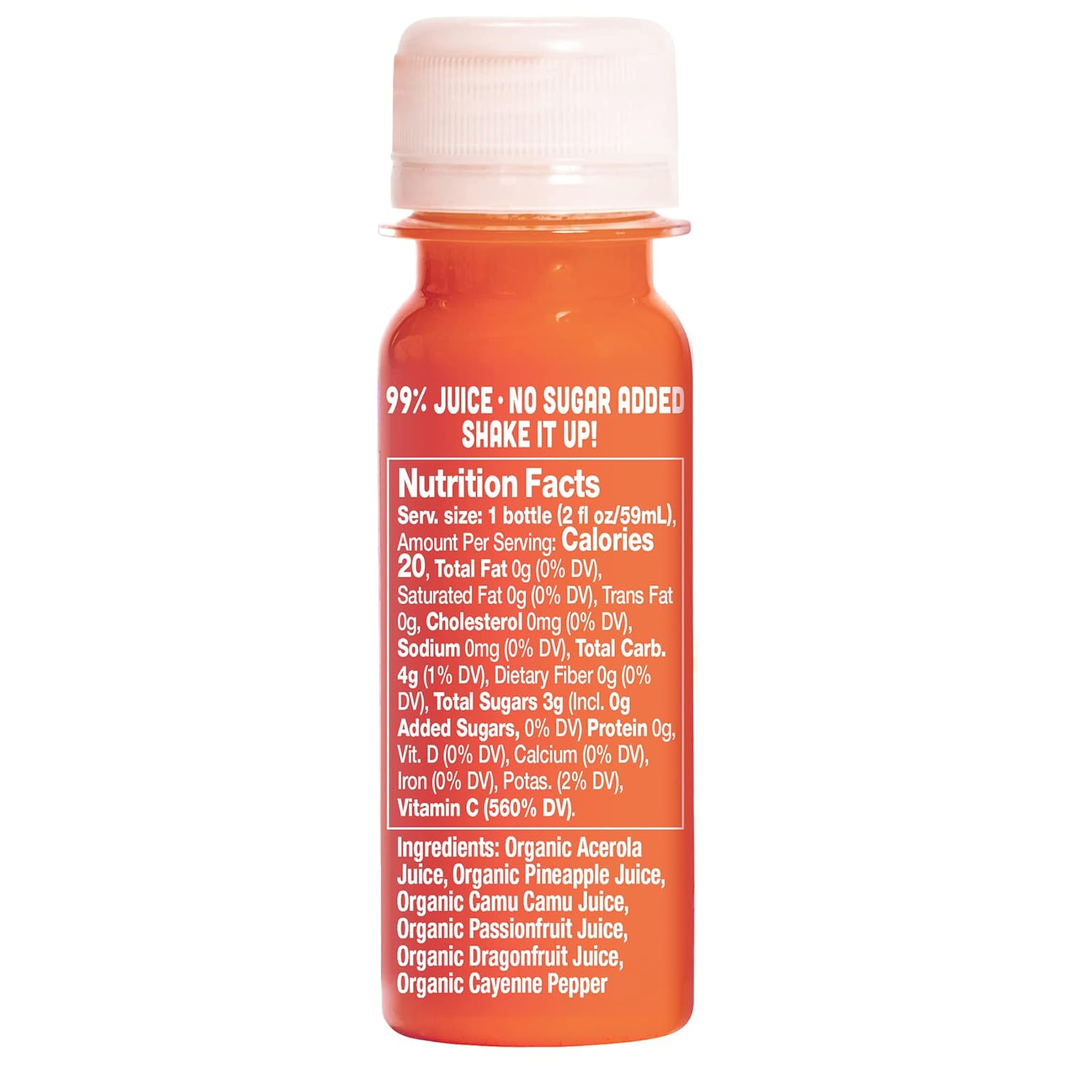 Vive Organic Pure Boost Vitamin C Shot - 2oz Bottle for Immune Support