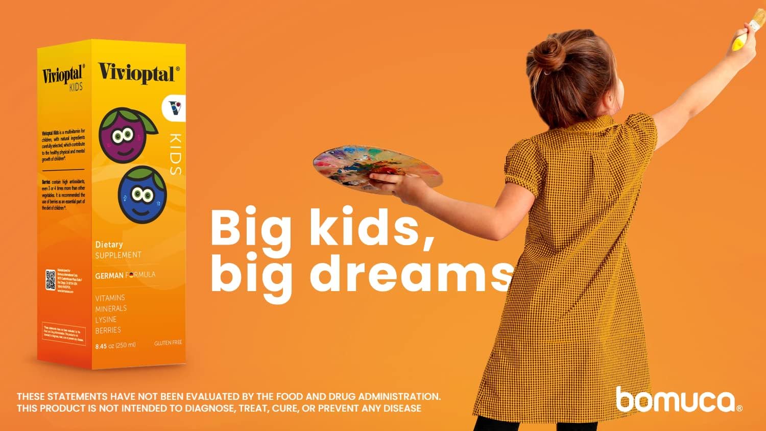 Vivioptal Kids Liquid Multivitamin Berries Supplement 8.45 Fl Oz - Multiminerals for Children