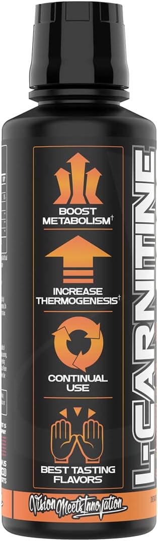 VMI Sports L-Carnitine 3000 Liquid Supplement - Peach Mango Flavor, 16 fl. oz. - Zero Calorie, Zero Sugar, Keto Friendly - 31 Servings for Men and Women