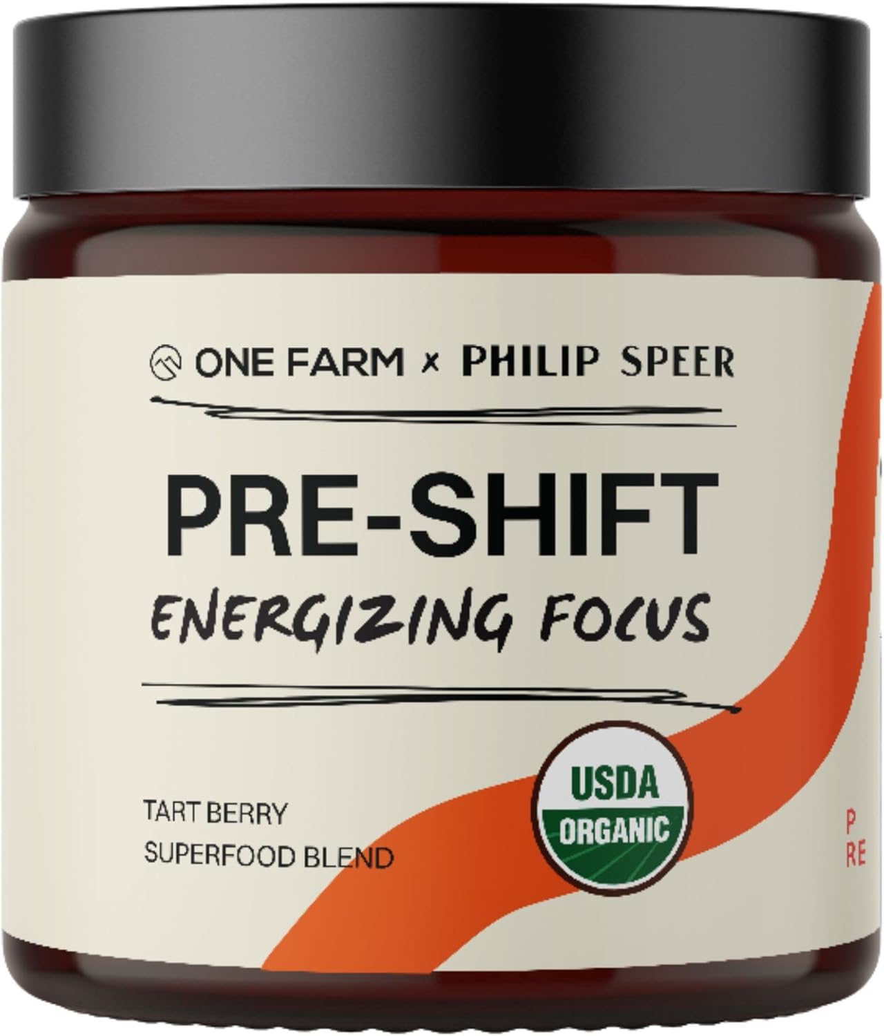 WAAYB One Farm Pre-Shift Energizing Focus Supplement with Adaptogenic Herbs for Zen-Like Focus - 45 Servings