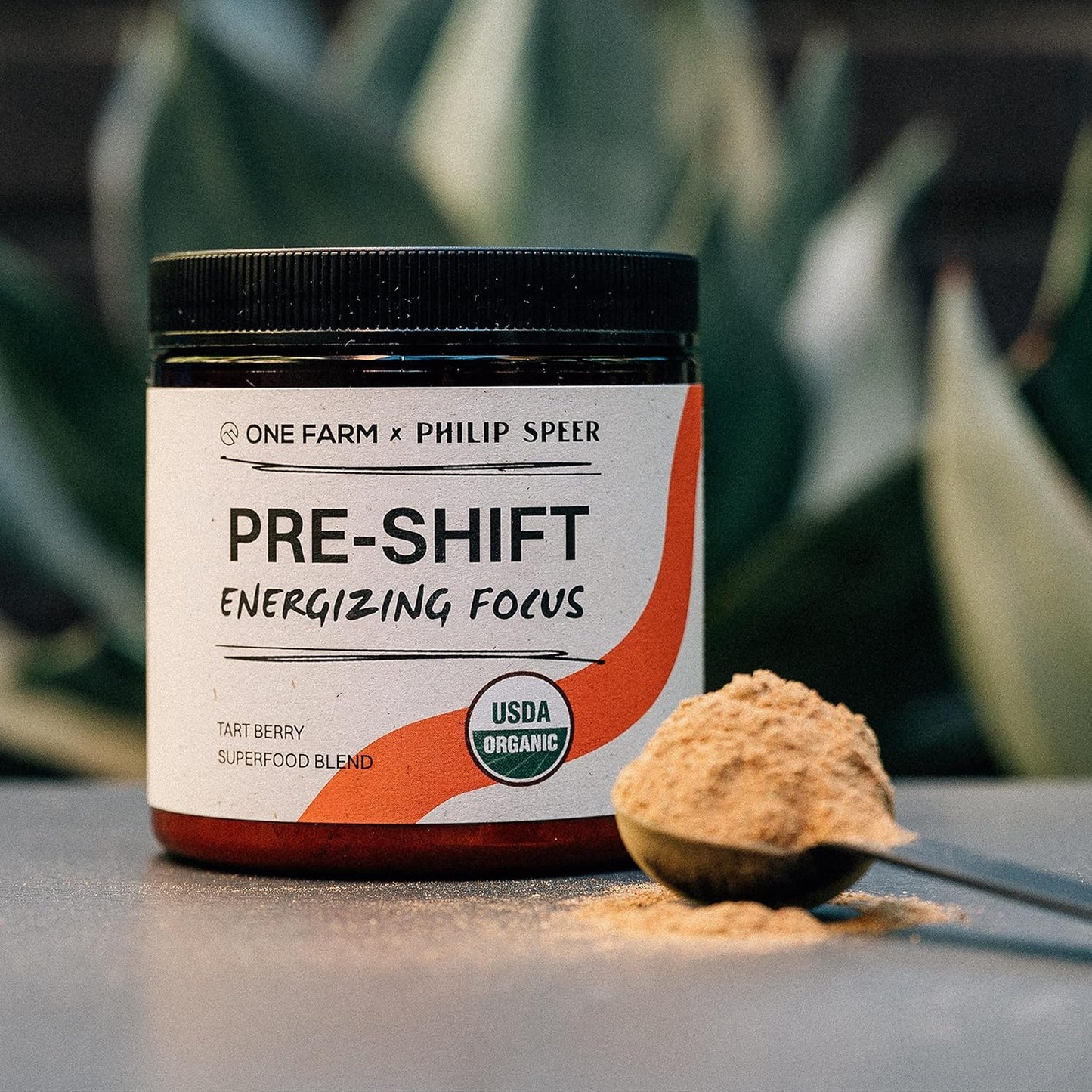 WAAYB One Farm Pre-Shift Energizing Focus Supplement with Adaptogenic Herbs for Zen-Like Focus - 45 Servings