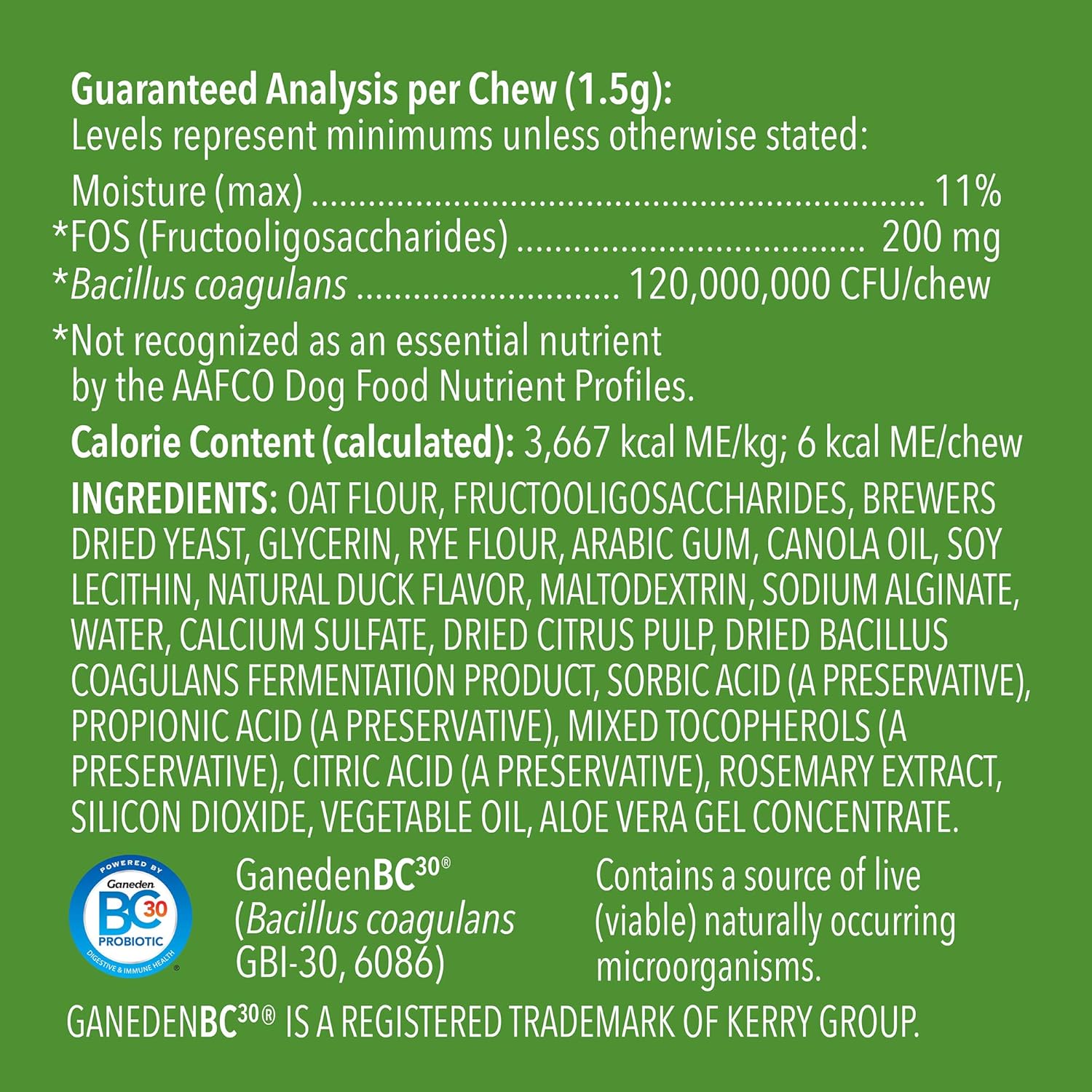 Wag Probiotic Supplement Chews for Dogs - Natural Duck Flavor, 160 Count Pack