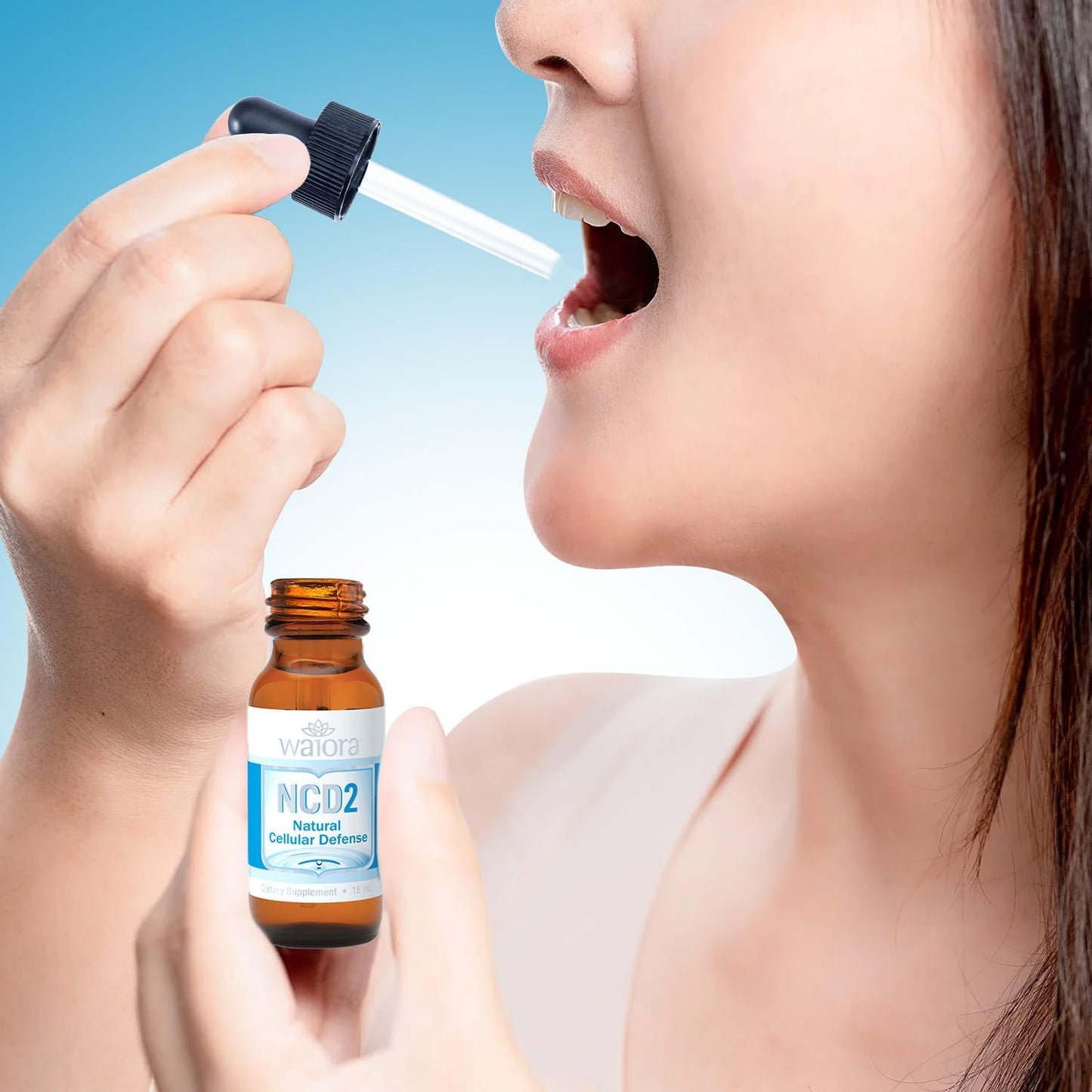 Waiora NCD2 Zeolite Liquid Drops for Natural Body Cleanse & Immune Support - 1 Bottle (0.5 oz.) 90 servings, pH Balanced Natural Detox Drops