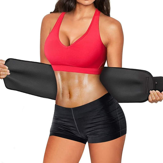 Waistline Trimmer Belt for Men and Women - SkinnyBoost Belly Blaster Sweat Waist Trainer with Sauna Effect