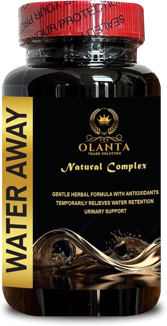 Water Away Diuretic Pills for Water Retention Relief - Caffeine Free Water Diet Pills - 1 Bottle