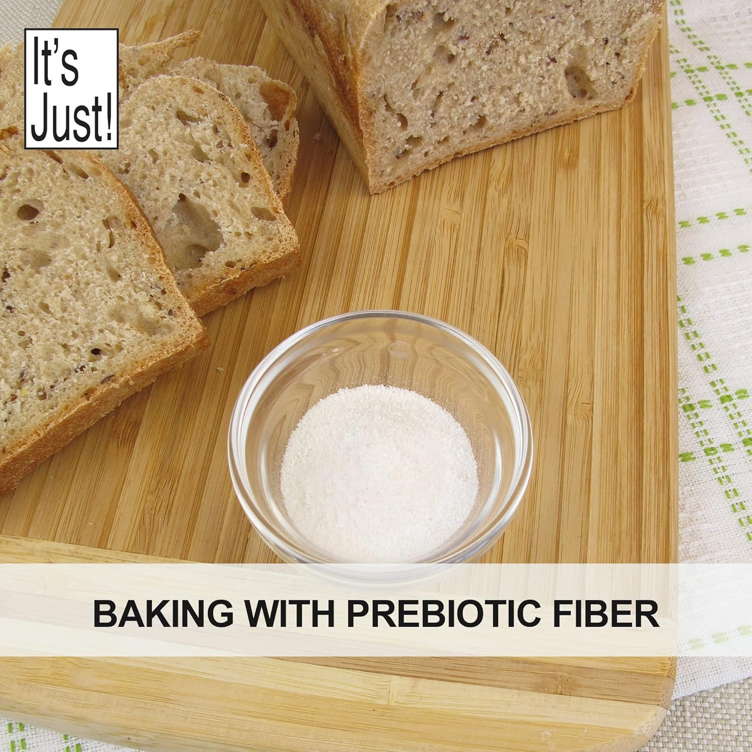 Water Soluble Inulin Prebiotic Fiber Powder from Chicory Root - Promotes Gut Health, Ideal for Smoothies, Vegan/Keto Friendly
