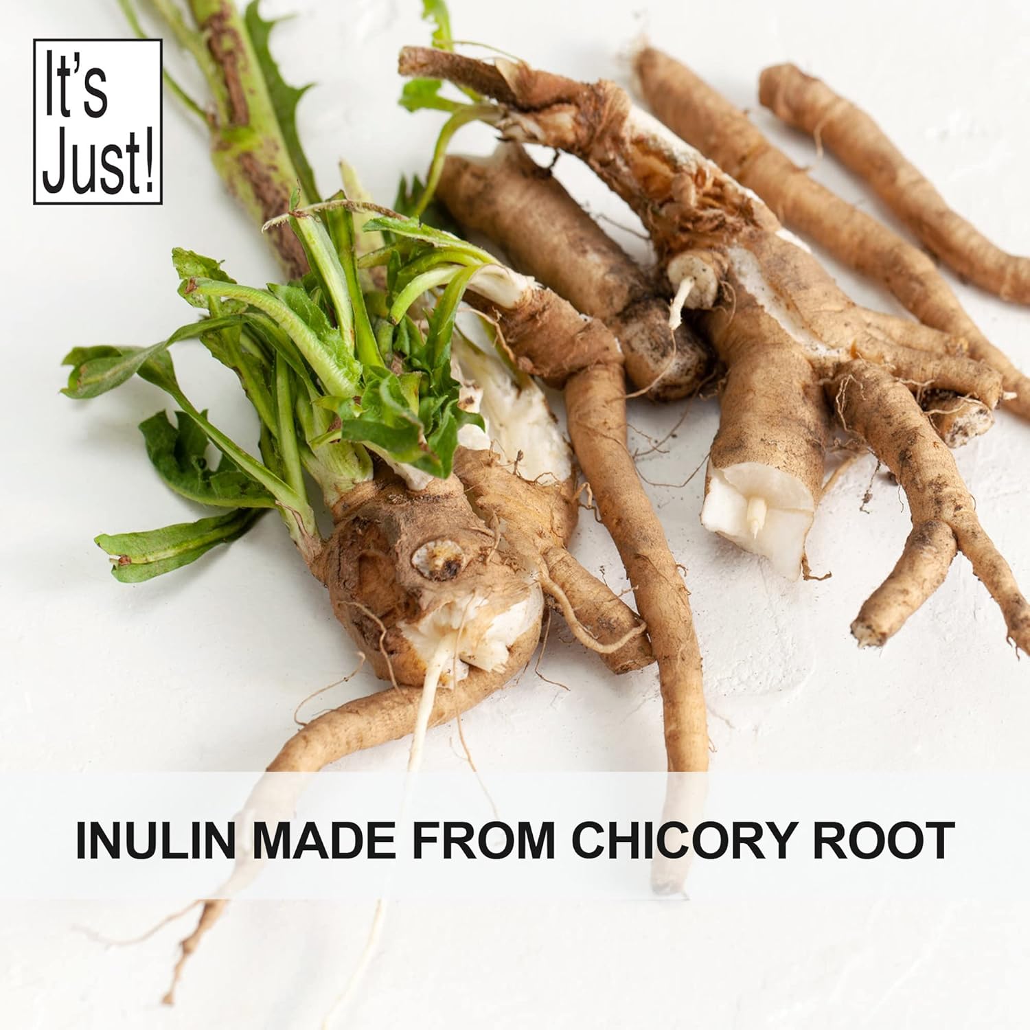 Water Soluble Inulin Prebiotic Fiber Powder from Chicory Root - Promotes Gut Health, Ideal for Smoothies, Vegan/Keto Friendly