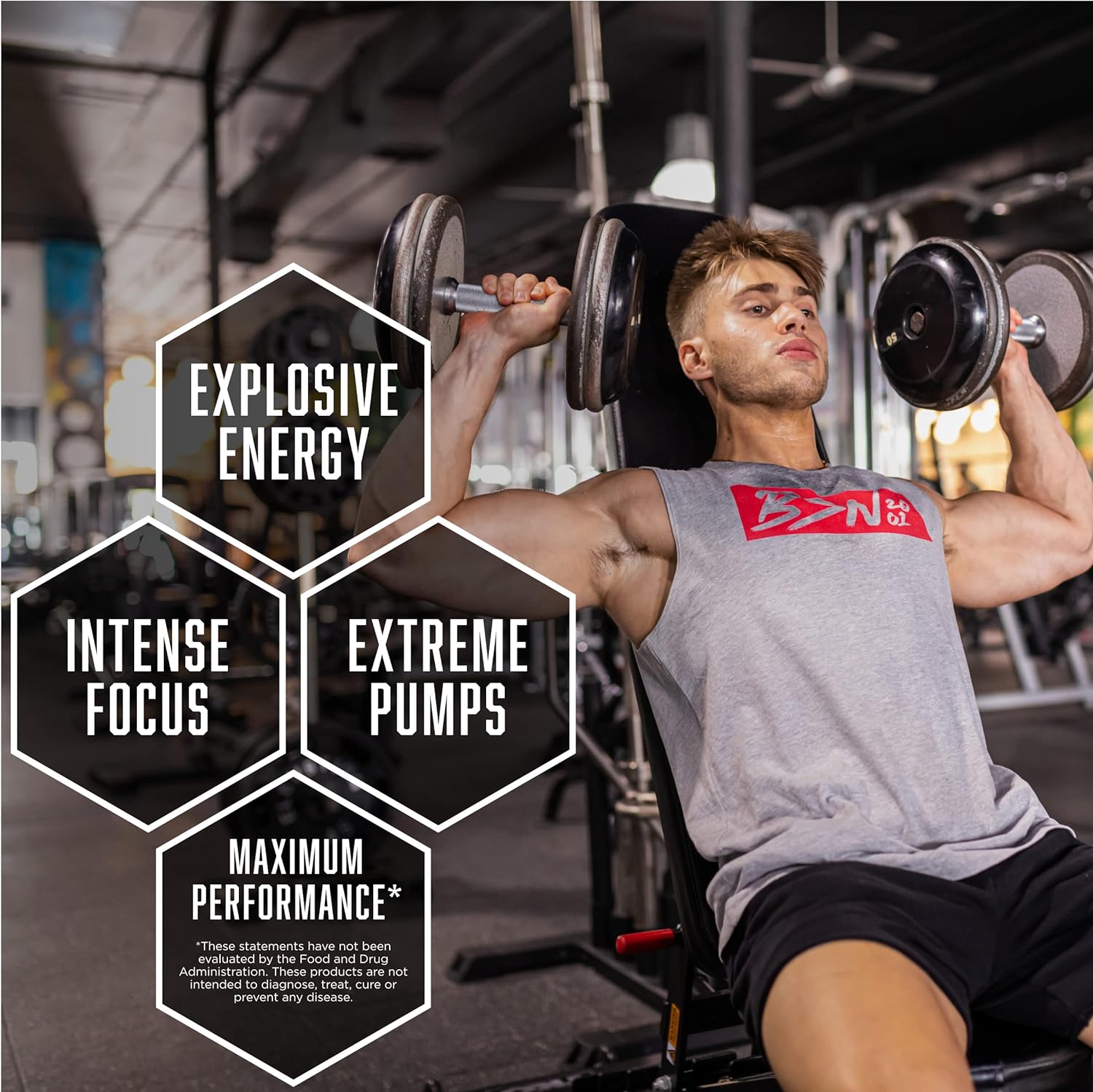 Watermelon Flavored BSN N.O.-XPLODE Pre Workout Powder with Creatine and Beta-Alanine - 60 Servings for Energy Boost