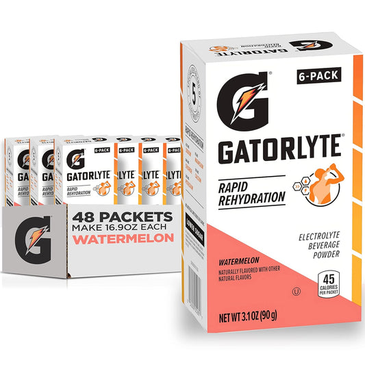 Watermelon Gatorlyte Powder - Pack of 48, Makes 20 Fl Oz Each