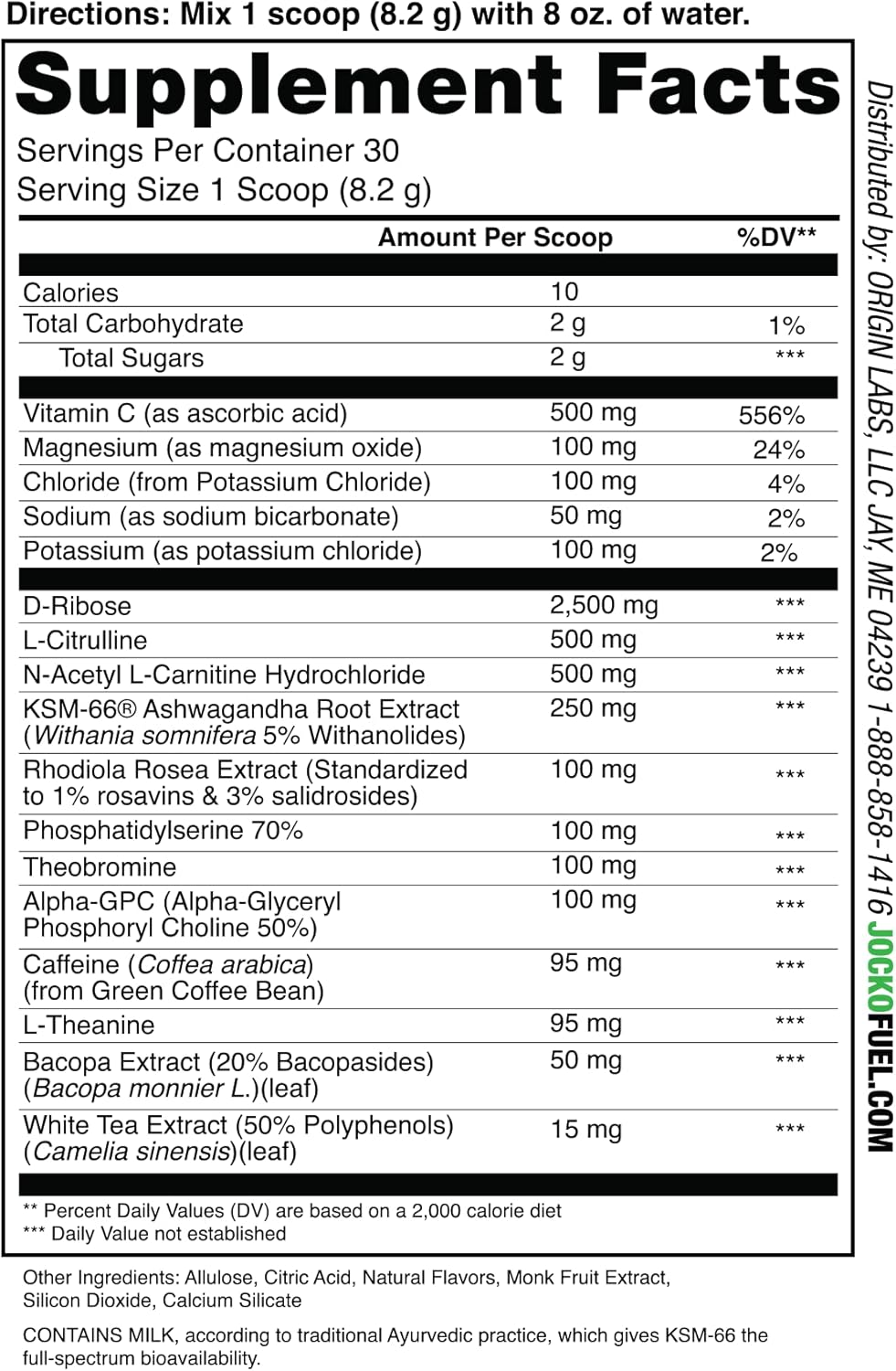 Watermelon Jocko Fuel Pre Workout Powder: Keto & Sugar Free, Boost Endurance for Running, Cycling, Jiu Jitsu - 30 Servings