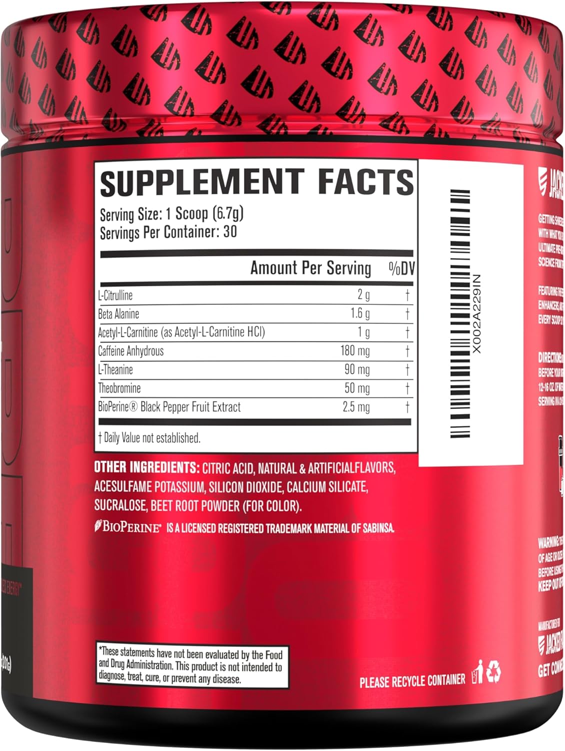 Watermelon Nitrosurge Shred Thermogenic Pre-Workout & N.O. XT Nitric Oxide Booster for Men & Women by Jacked Factory