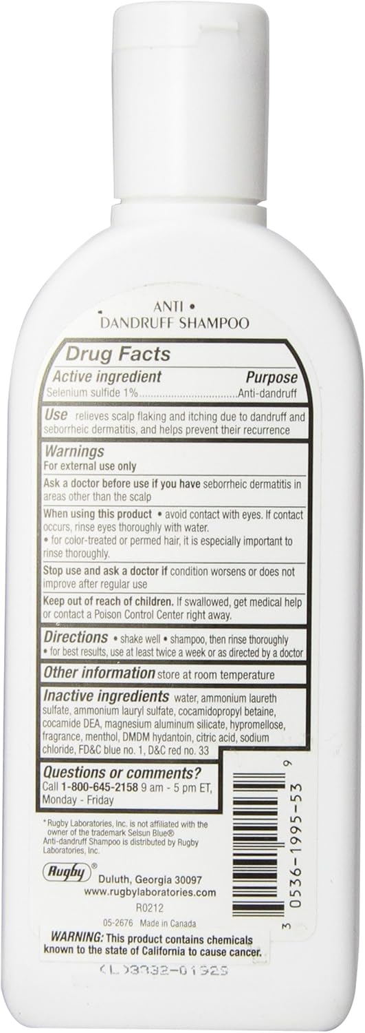 Watson Selenium Shampoo Rugby Division 7 OZ Rug