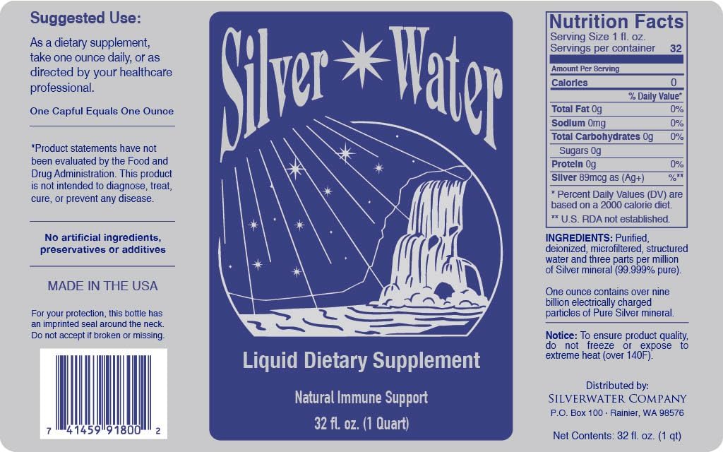 Wayne Rowland Original Formula Silver Water - 4 Pack by Silver Water Company