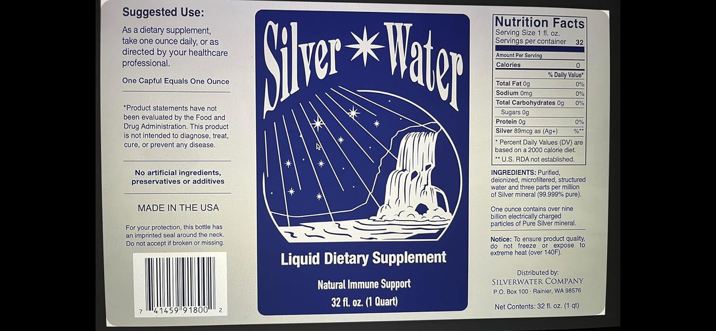 Wayne Rowland Silver Water Original Formula - 1 Pack by Silver Water Company