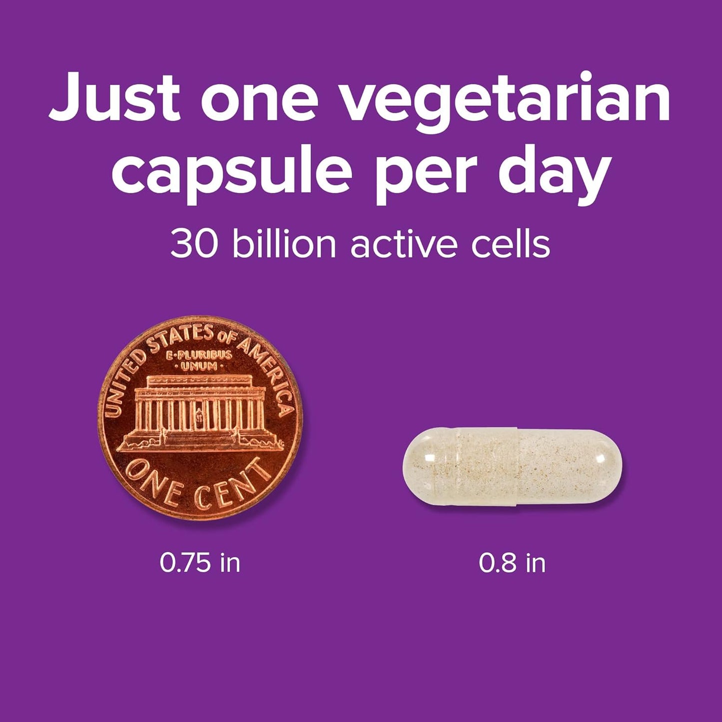 Webber Naturals 30 Billion CFU Probiotics for Men, Women, & Adults - Shelf Stable, 8 Strains, 30 Vegetarian Capsules