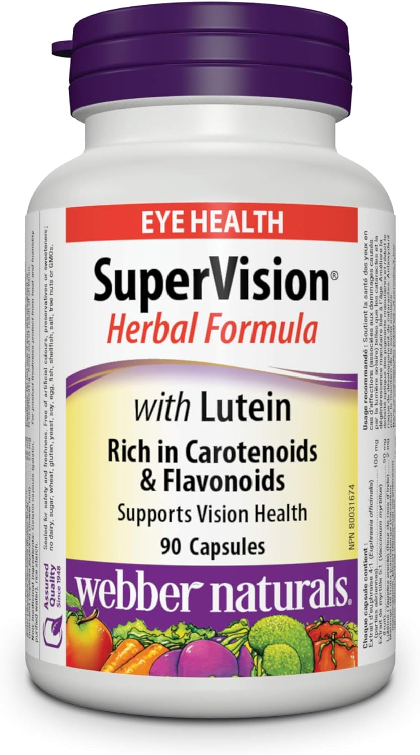 Webber Naturals Lutein Supplement for Eye Health, 90 Capsules