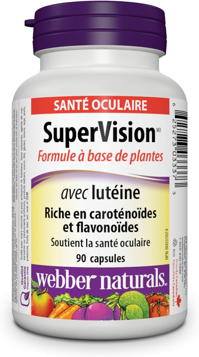 Webber Naturals Lutein Supplement for Eye Health, 90 Capsules