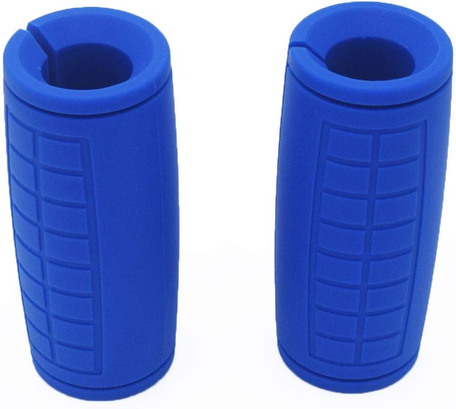 Weight Bar Grips for Standard Barbell & Dumbbell Handles - Thick Bar Training Adapter for Weightlifting & Cable Attachments - Fitness Training Rope Grips for Arm & Forearm Strength Builder